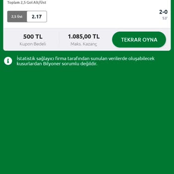 Yanlış Maç Skoru Ve Kupon İptali Sorunu