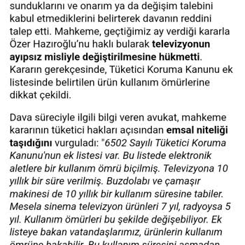 Arçelik TV'de Tekrarlayan Ekran Sorunları Ve Ücretsiz Onarım Reddi