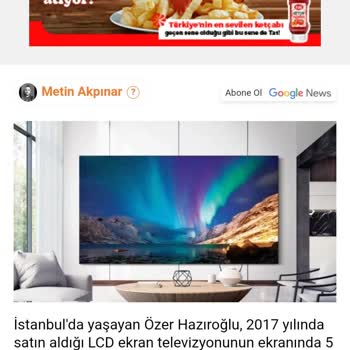 Arçelik TV'de Tekrarlayan Ekran Sorunları Ve Ücretsiz Onarım Reddi
