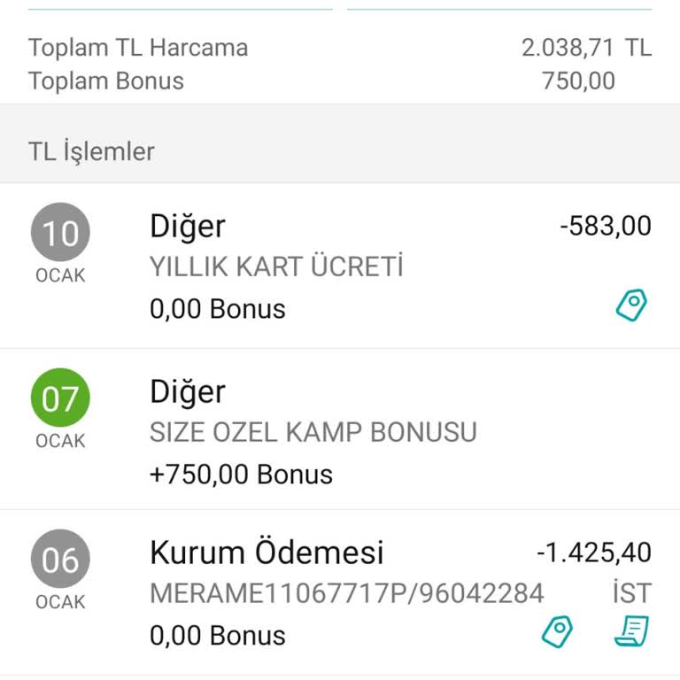 Garanti BBVA Kart Aidatı İadesi Talebi
