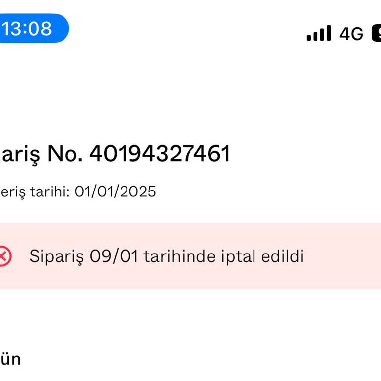 İptal Edilen Sipariş Ve Stok Sorunu