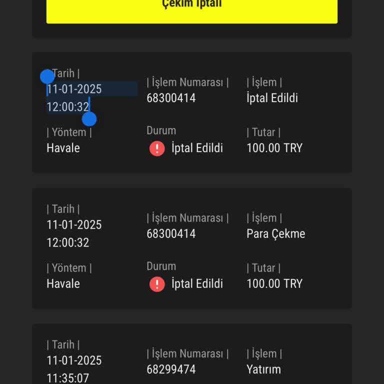 Para Çekim Sorunu Ve Canlı Destek Yanıltması