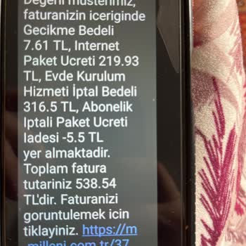 Hizmet Verilmeyen İnternet İçin Haksız Faturalandırma