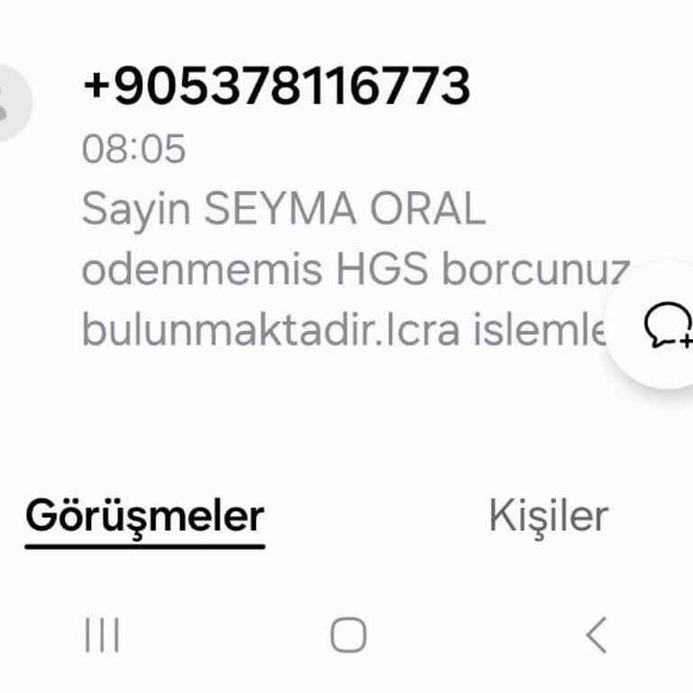 Sahte HGS Borç Mesajı Ve Bilgi Güvenliği Endişesi