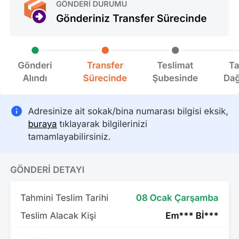 Kargom Nerede: Ahşap Boyası Teslim Edilmedi
