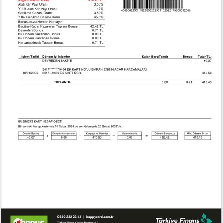Türkiye Finans'tan Kart Aidatı Ve Limit Sorunu