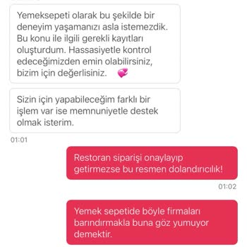 Yemek Sepeti'nde Teslim Edilmeyen Sipariş Sorunu