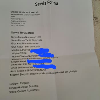 Yenilenmiş Cihazda Sürekli Şebeke Ve Ses Sorunu