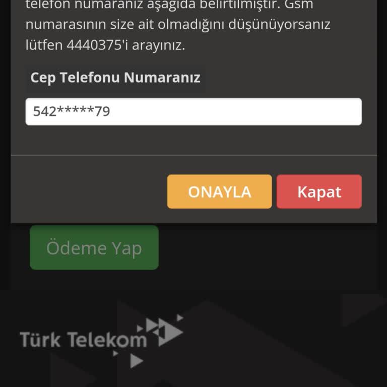 Türk Telekom Müşteri Hizmetlerinde Güvenli İşlem Numarası Sorunu