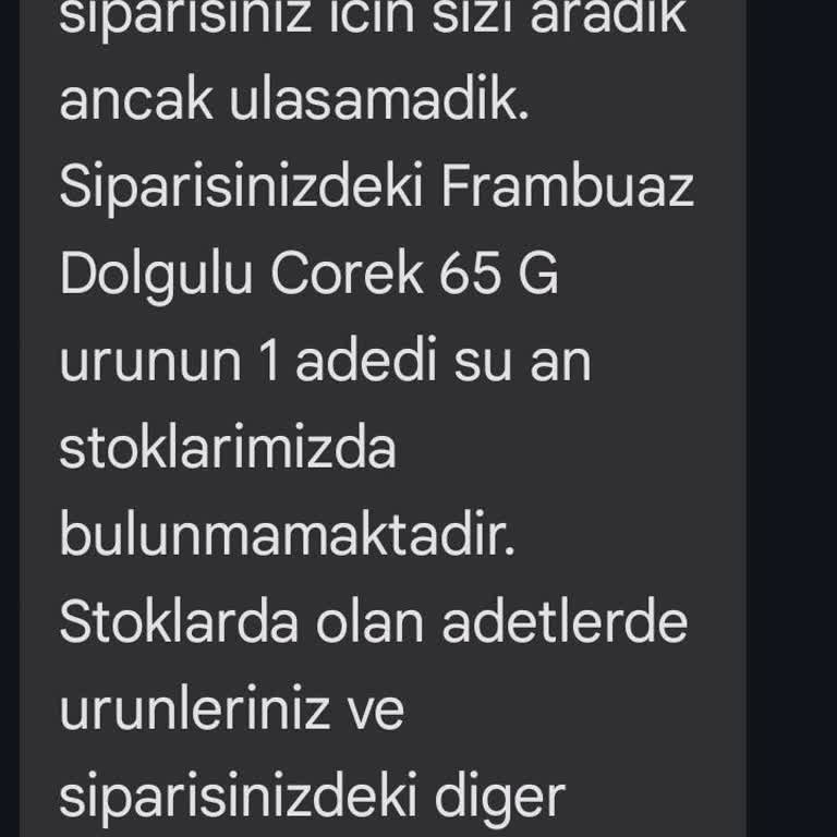 Eksik Siparişler Ve Yanıltıcı İletişim Sorunu