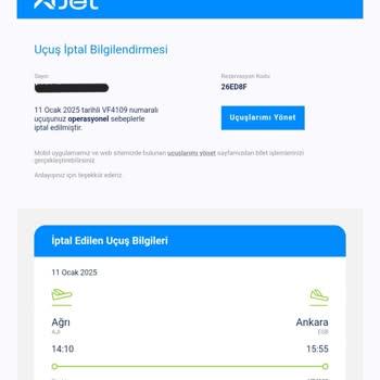 Uçuş İptali Ve Müşteri Hizmetleri Sorunu