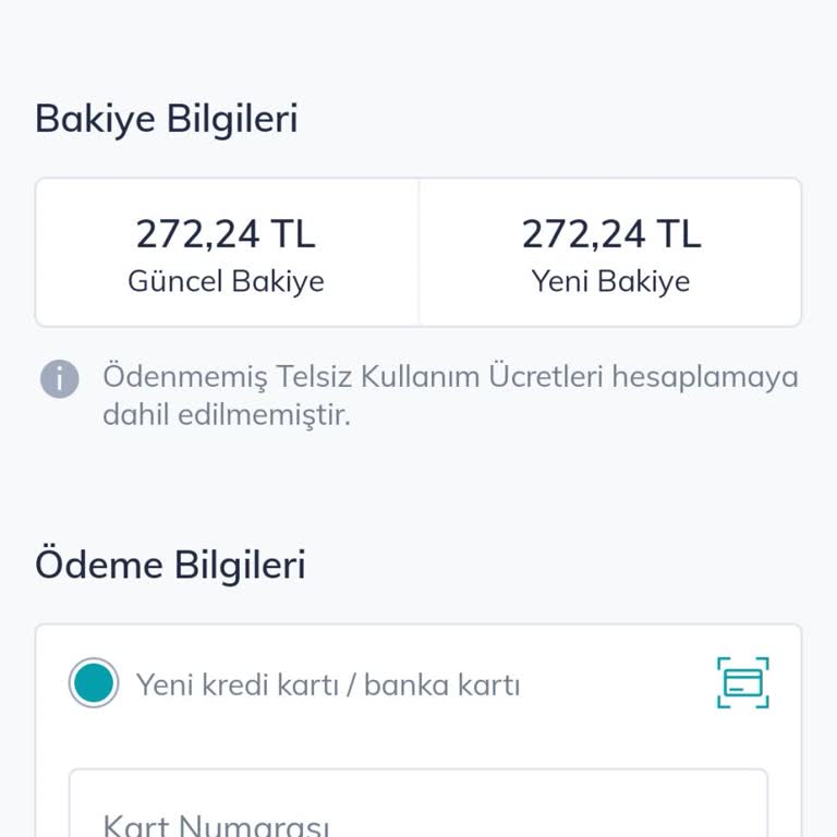 Türk Telekom'da 1000 TL'den Düşük Yükleme Seçeneği Yok