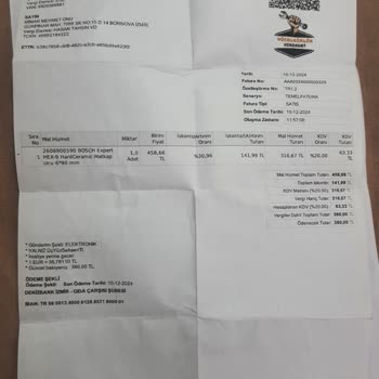 Kırılan Seramik Delici Ve Yetersiz Hizmet