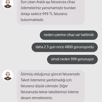 Yanlış Fatura Tutarı Ve Müşteri Hizmetleri Sorunu