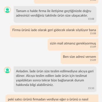 Yanlış Adrese Teslimat Ve Destek Hattı Sorunu