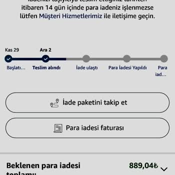 Amazon İademi Kaybetti Ve 41 Gündür Para İadesi Yapmadı!