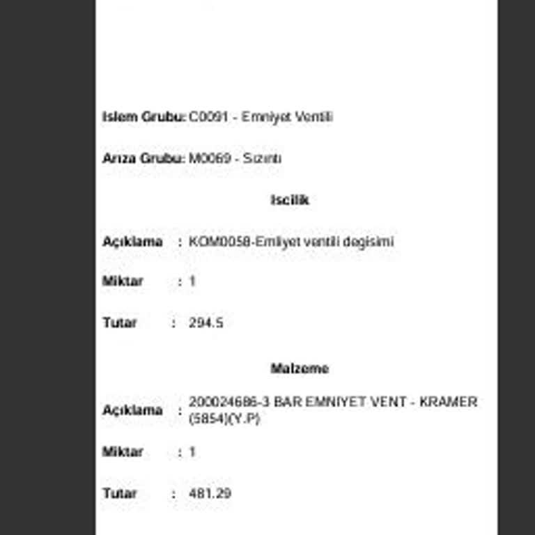 Baymak Servis Ücreti Ve Fatura Tutarları Arasındaki Tutarsızlık