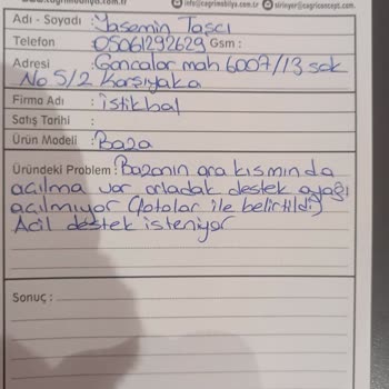 Yatak Çökmesi Ve Yetersiz Müşteri Hizmeti