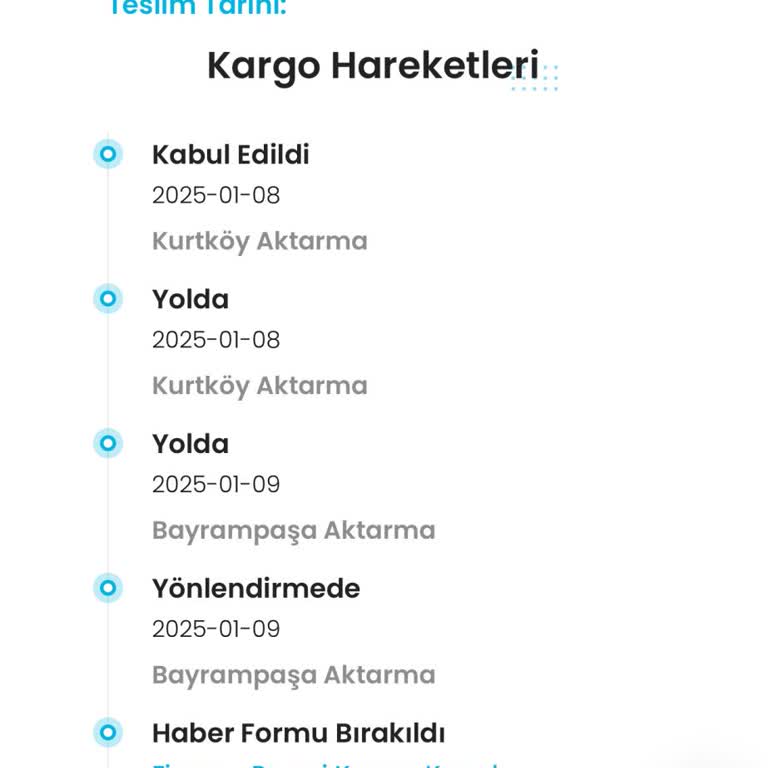 Zara Kargo Teslimatında Sorun!