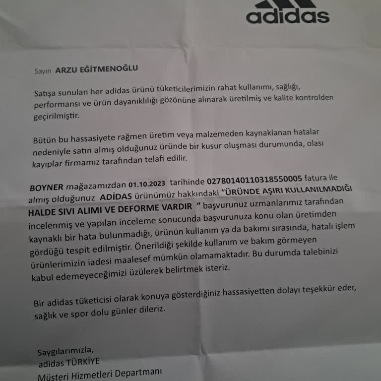 Adidas GO Trex Botun Su Geçirme Sorunu Ve İnceleme Fiyaskosu