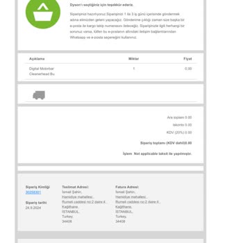 Dyson Süpürge Başlık Arızası Ve Uzun Bekleyiş