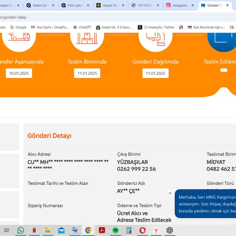 MNG Kargo Midyat Şubesinde Teslimat Sorunu