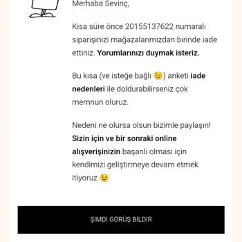 Teslim Edilmeden İade Edilen Siparişin Gizemi