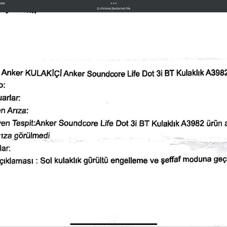 Garanti Servisi Kulaklık Sorununu Çözmedi