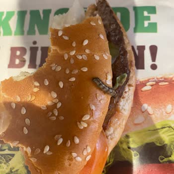 Burger King'de Tırtıllı Whopper Şoku