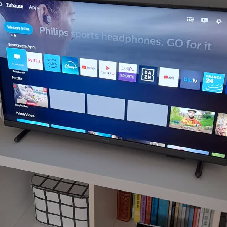 Philips 32PHS6808/62 Smart TV mit begrenzter App-Auswahl und fehlenden Installationsmöglichkeiten