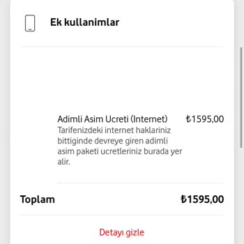 Vodafone'un Sınırsız Paketinde Aşım Sorunu Ve Yüksek Fatura Şikayeti