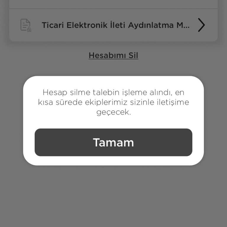 Martı Uygulamasında Hesap Silme Sorunu Ve Yetersiz Müşteri Hizmeti