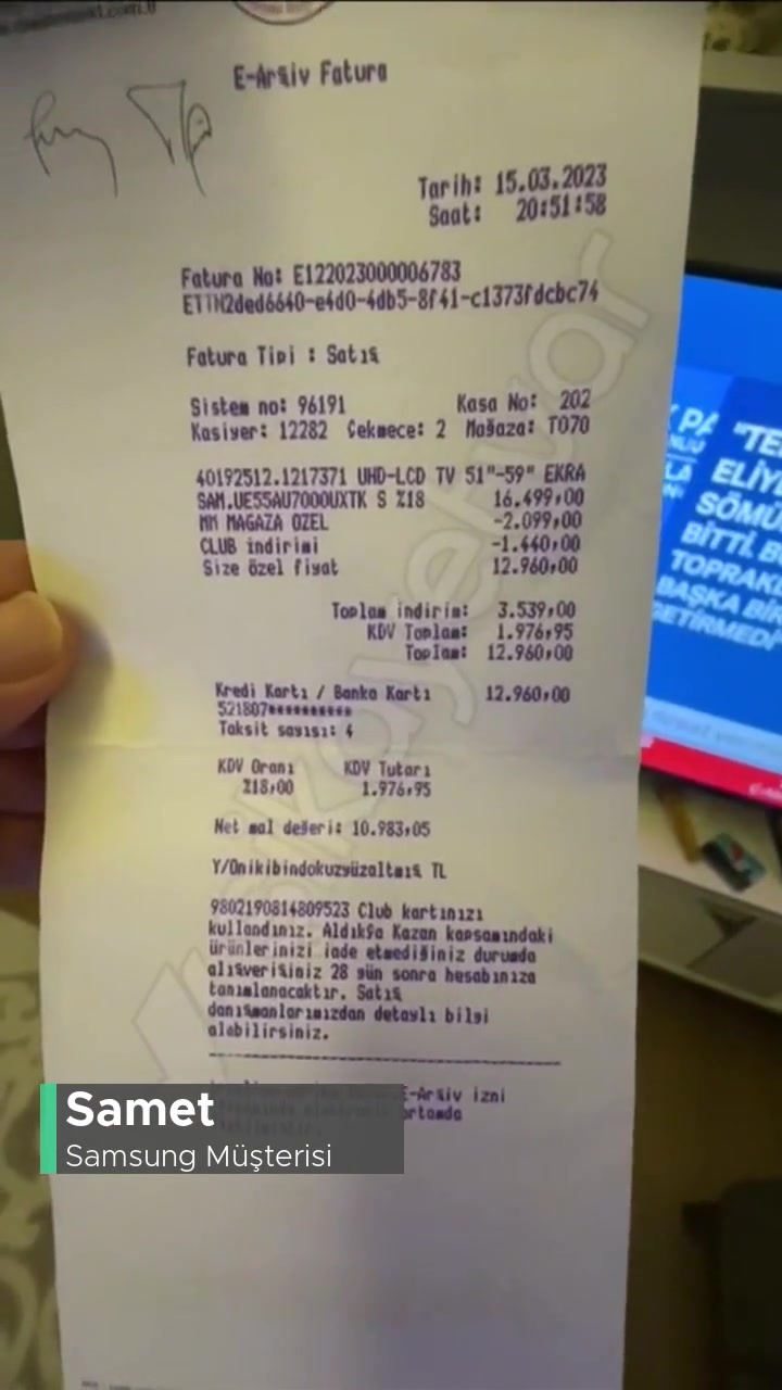 Garantili Ürün Samsung TV Ve Serviste Hüsran videonun kapak resmi