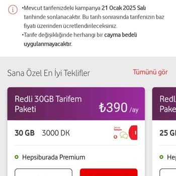 Vodafone Tarife Yenileme Adaletsizliği