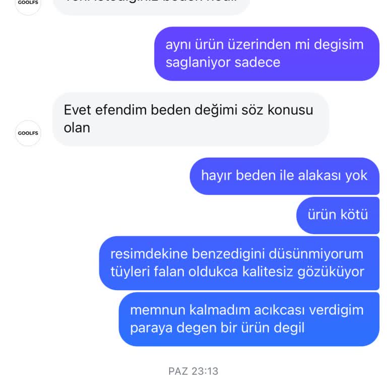 Kalitesiz Ürün Ve Yetersiz Müşteri Hizmeti