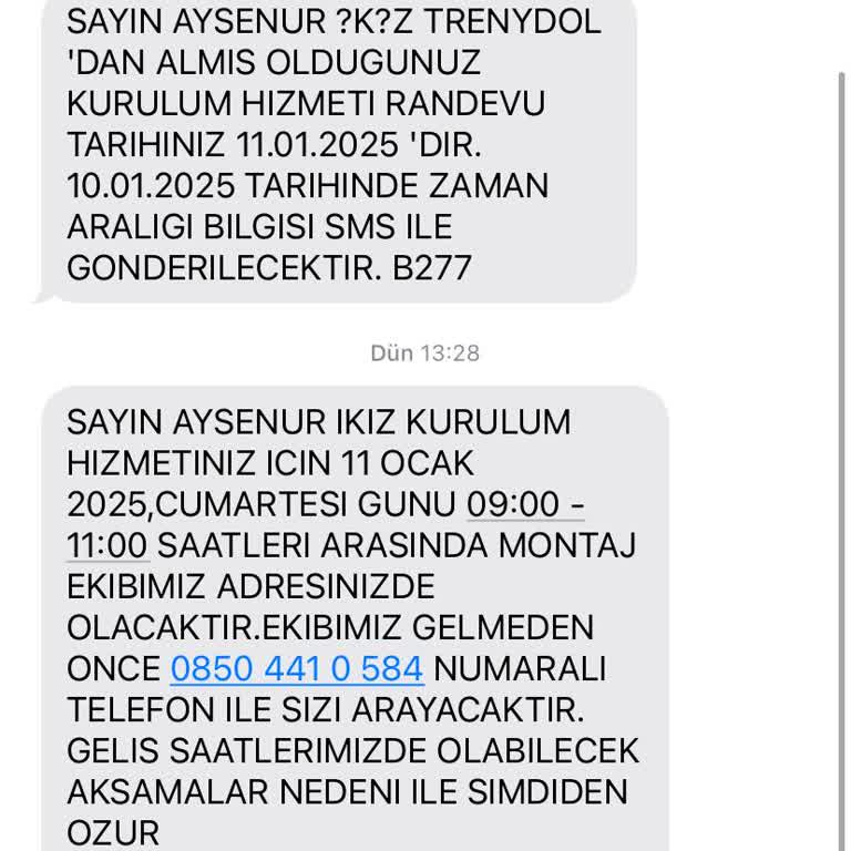 Montaj Hizmetinde İletişim Sorunu