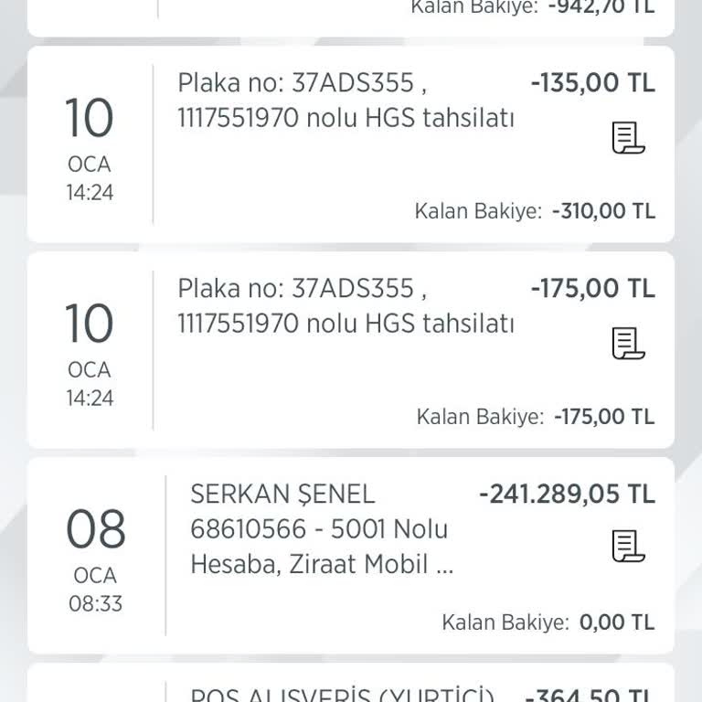 HGS Ve KMH Hayat Sigortası İşlemlerinde Hatalı Para Çekimi