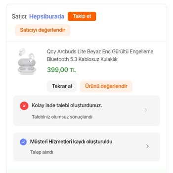 Yanlış Sipariş Ve İade Sürecinde Karşılaşılan Sorunlar