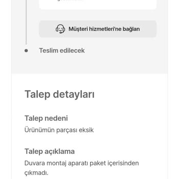 Eksik Ürün Ve İletişim Sorunları