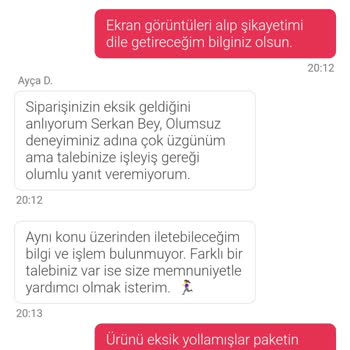 Eksik Gramaj Ve Çözüm Üretemeyen Müşteri Hizmetleri