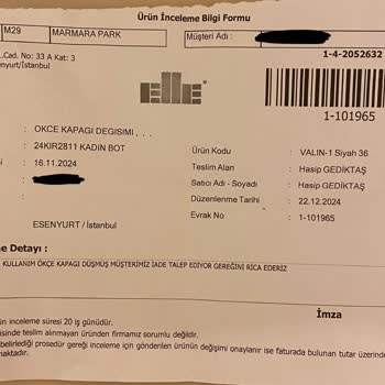 Elle Mağazasından Alınan Botların Kalitesizliği Ve Uzun İnceleme Süreci