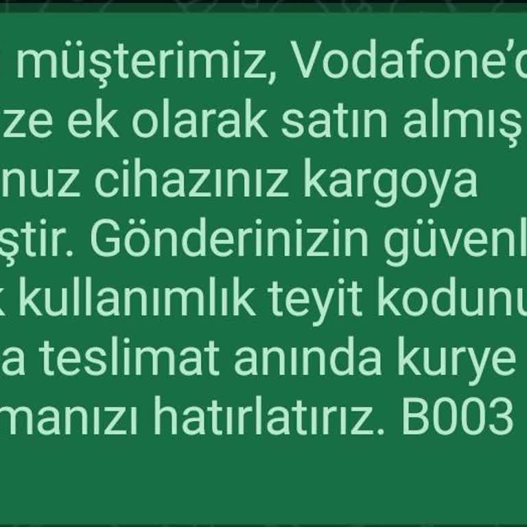 Vodafone Kargo Sorunu Ve Müşteri Oyalama Taktikleri