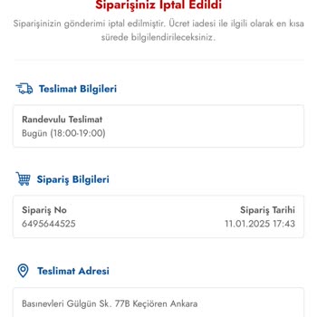 Sipariş İptalleri Ve Ulaşılamayan Müşteri Hizmetleri