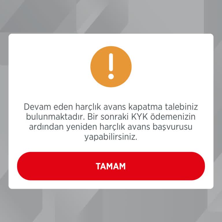Harçlık Avans Başvuru Sorunu: Mobil Bankacılıkta Engel