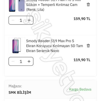 Sepete Eklenen Ürün Satın Alınamıyor
