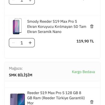 Sepete Eklenen Ürün Satın Alınamıyor