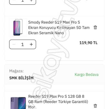 Sepete Eklenen Ürün Satın Alınamıyor