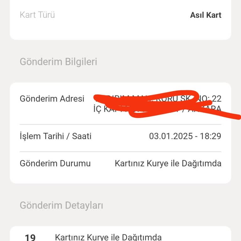 Kart Teslimatında Gecikme Ve Limit Sorunu