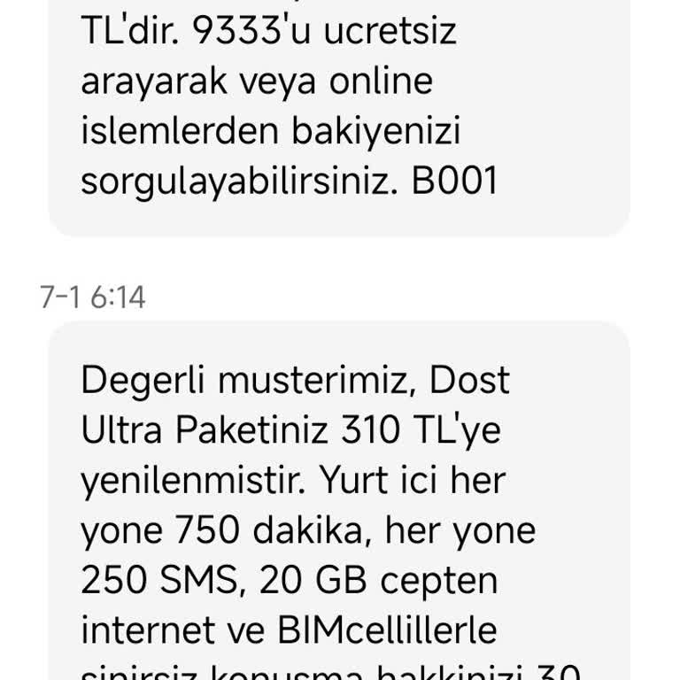 Bimcell Paket Yenileme Sorunu Ve Mağduriyet