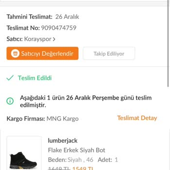 Kalitesiz Lumberjack Ayakkabılar Ve Yetersiz Müşteri Hizmeti